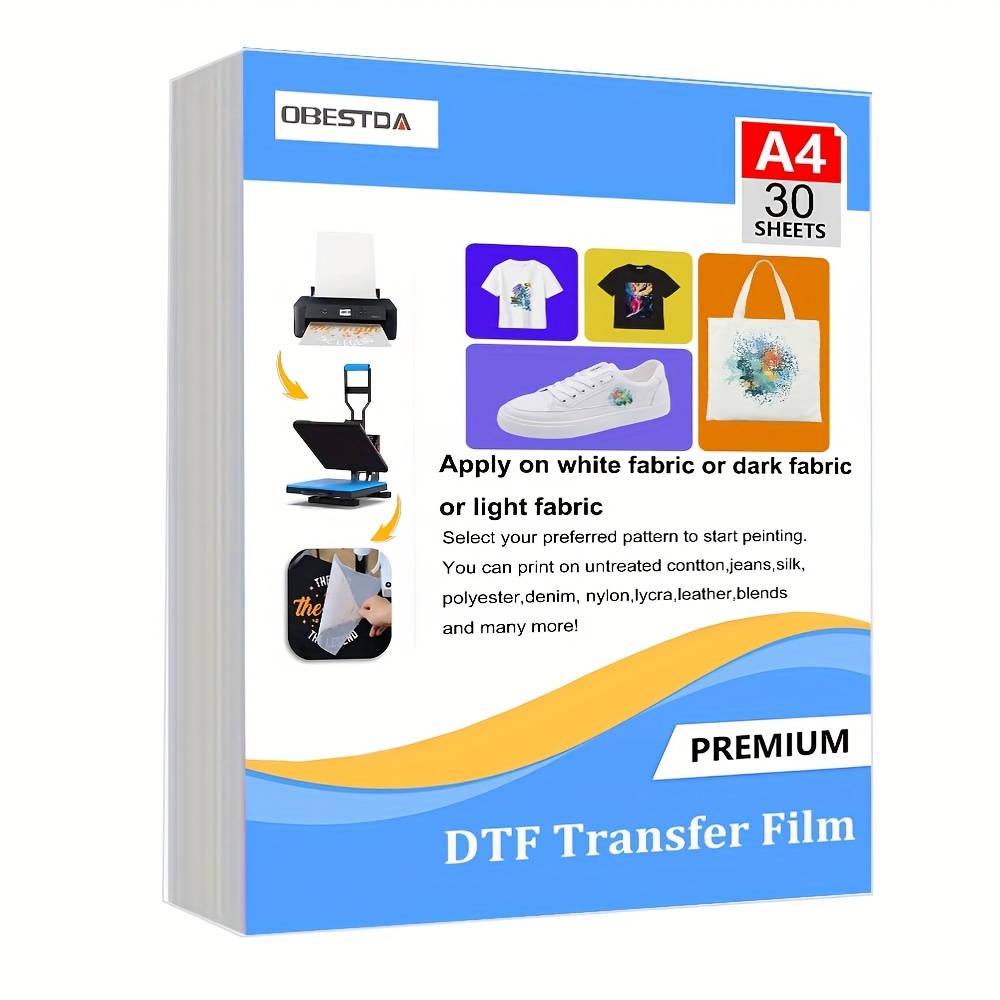 A4 30 шт. DTF переводная пленк – обзор и цена Heat Transfer Vinyl Roll
